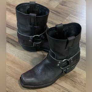 Frye Harness Boots Smoke Size 7.5